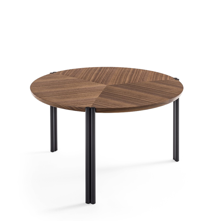 Durame - Jean Ordinary - Tavolino in legno massello e gambe in ottone