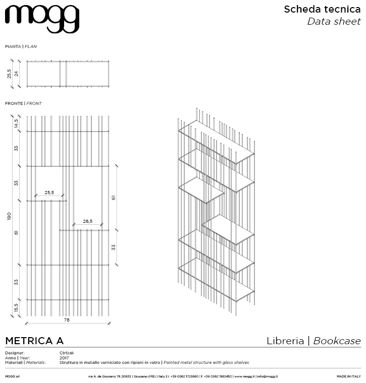 Metrica - Libreria - CTRLZAK STUDIO - 2017 - Mogg