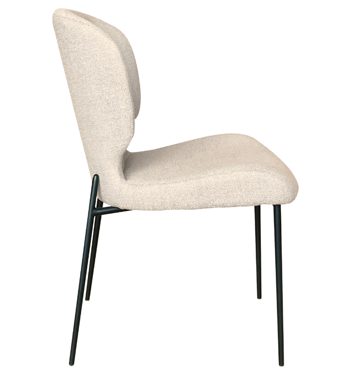 DAN-FORM's GLORY chair in bouclé fabric