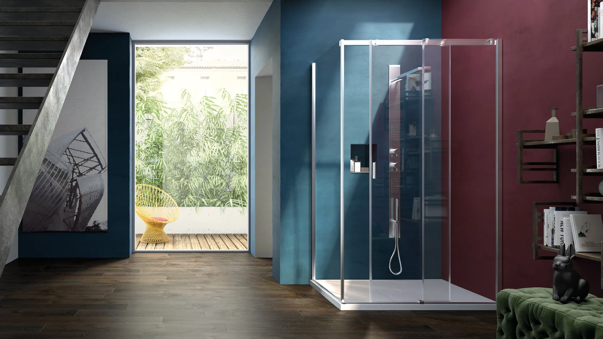 Vismaravetro - sliding shower enclosure - Serie 8000 collection