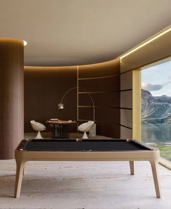 Modern pool table made in Italy
