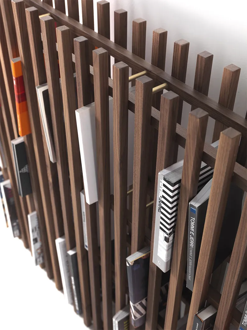 Durame - Singolo - A bookcase that can be placed against the wall or to divide two areas