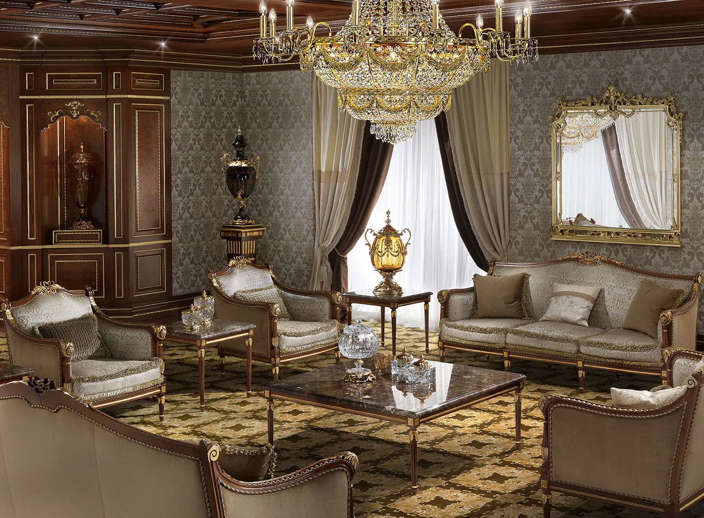 Luxury living room by Modenese Interiors