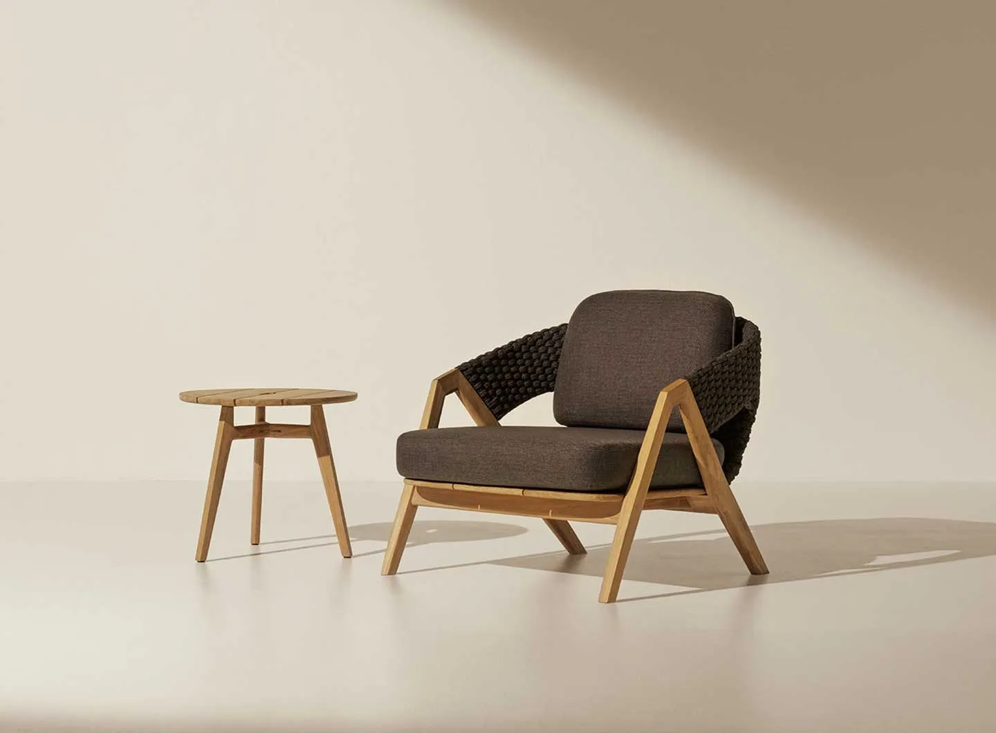 Ethimo - Knit armchair, design by Patrick Norguet