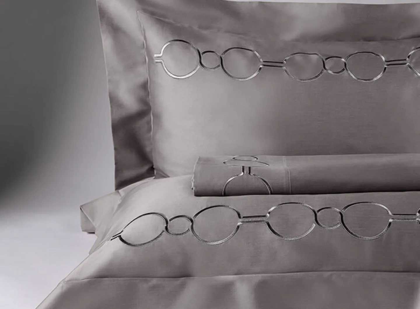 SHANGRI-LA Bed Linen Set - Grigio Piombo 
