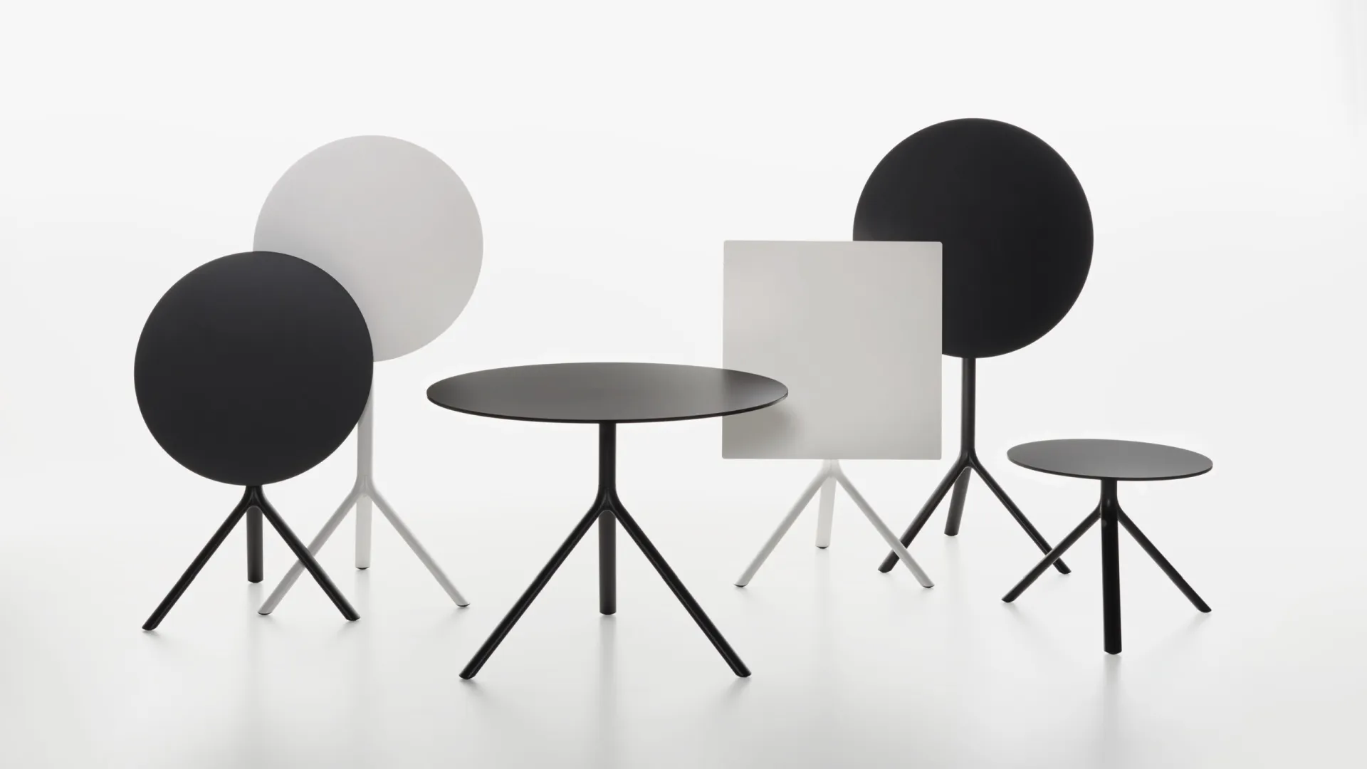 PLANK - MIURA table system designed by Konstantin Grcic