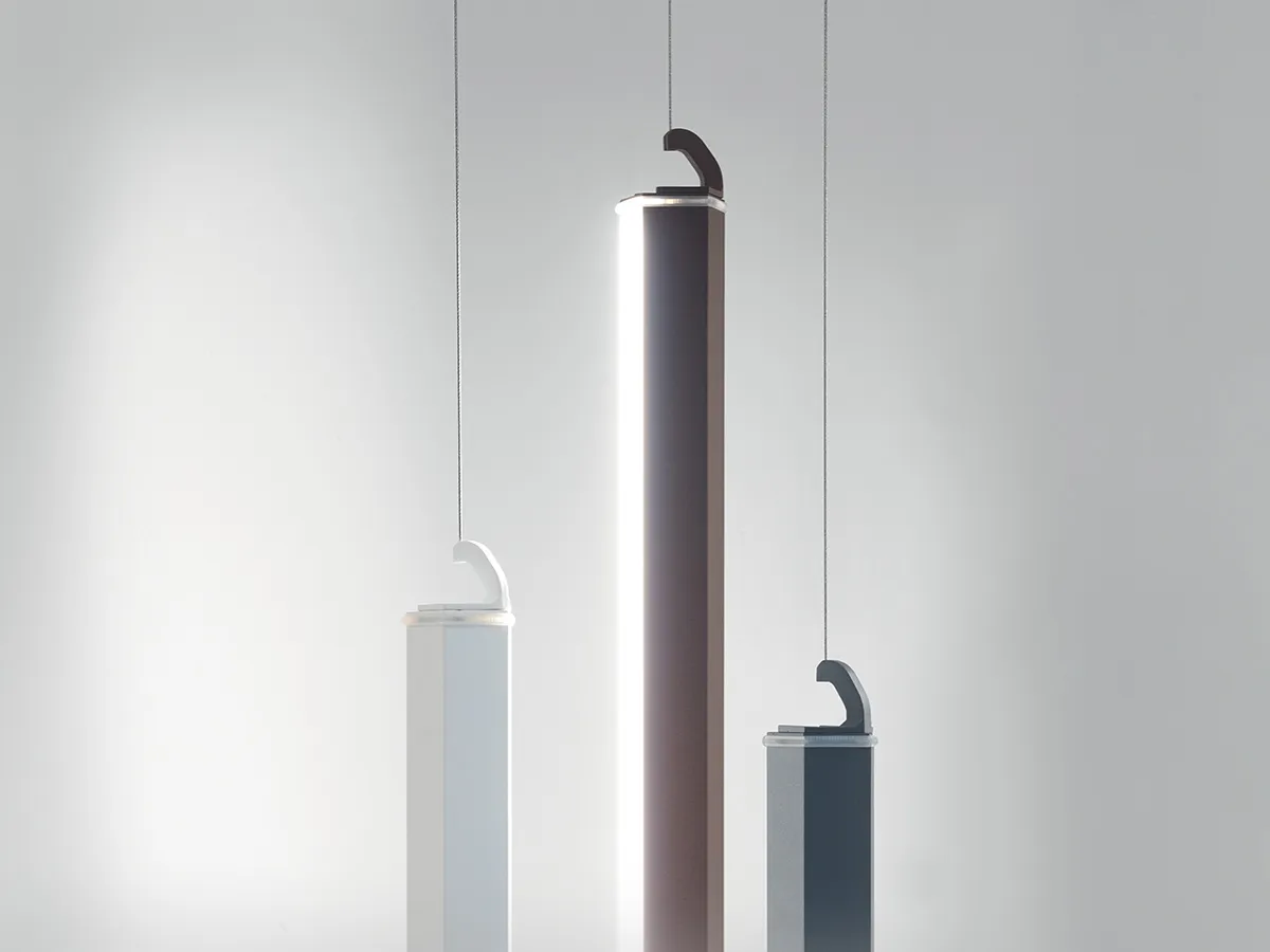 Zafferano _ Pencil vertical suspension lamp