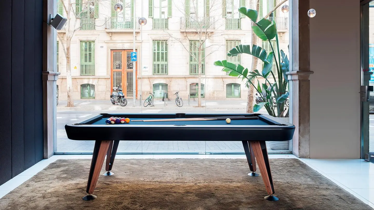 RS Barcelona Diagonal pool table for indoor and outdoor use