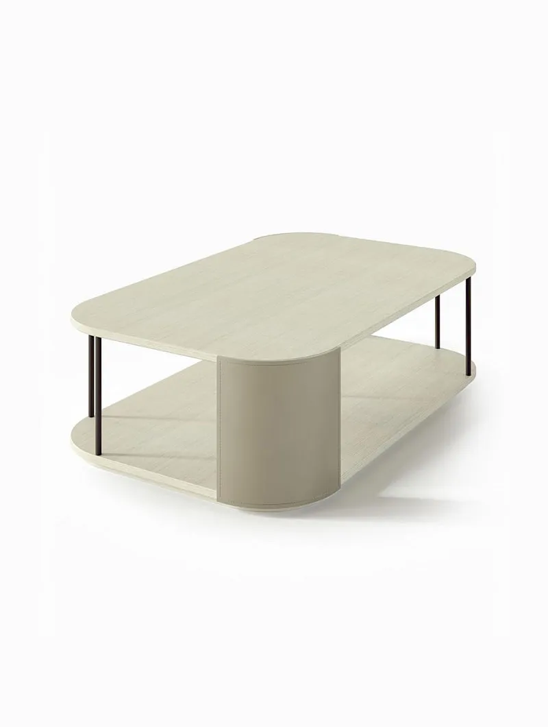 Tavolino Gae con top in legno