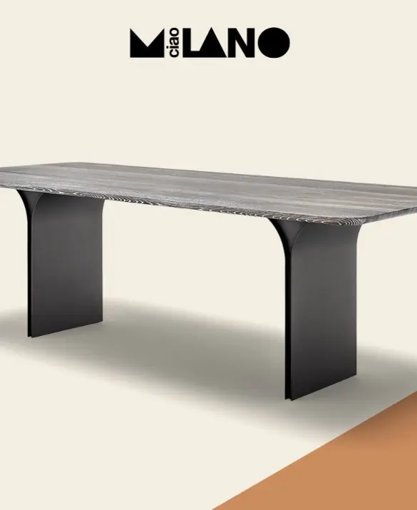 New for the Salone del Mobile Milano 2023: Rolf Benz 990. The striking dining table with clear lines.