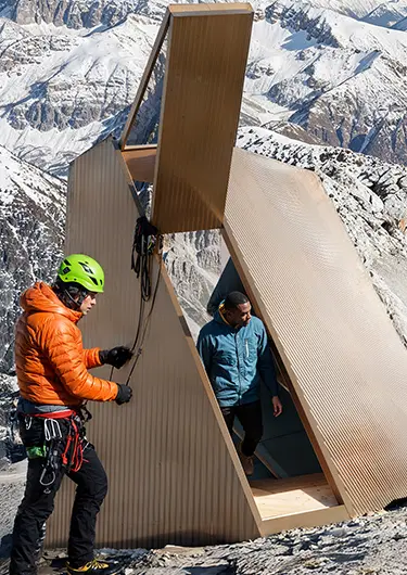 veduta esterna del bivacco